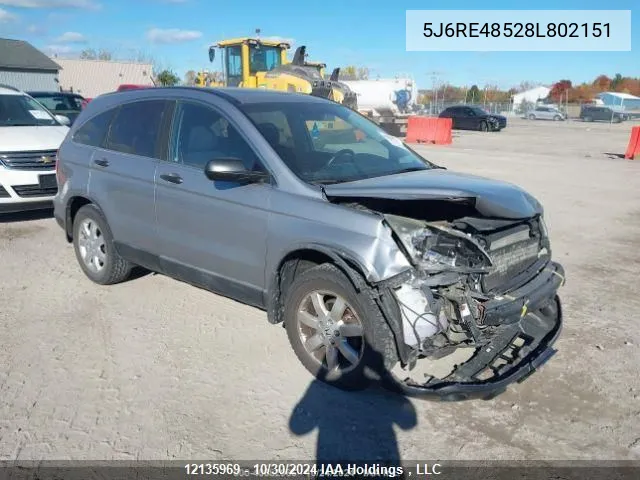 2008 Honda Cr-V VIN: 5J6RE48528L802151 Lot: 12135969