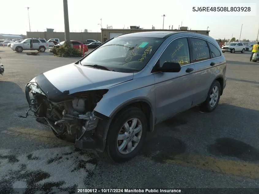 5J6RE48508L803928 2008 Honda Cr-V Ex