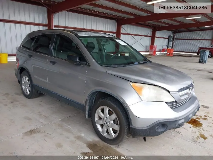 JHLRE38518C040286 2008 Honda Cr-V Ex