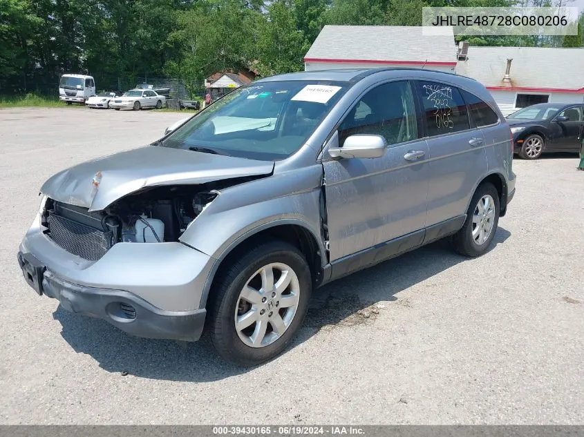 JHLRE48728C080206 2008 Honda Cr-V Ex-L