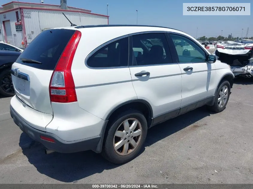 3CZRE38578G706071 2008 Honda Cr-V Ex