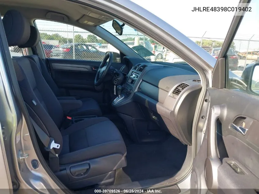 JHLRE48398C019402 2008 Honda Cr-V Lx