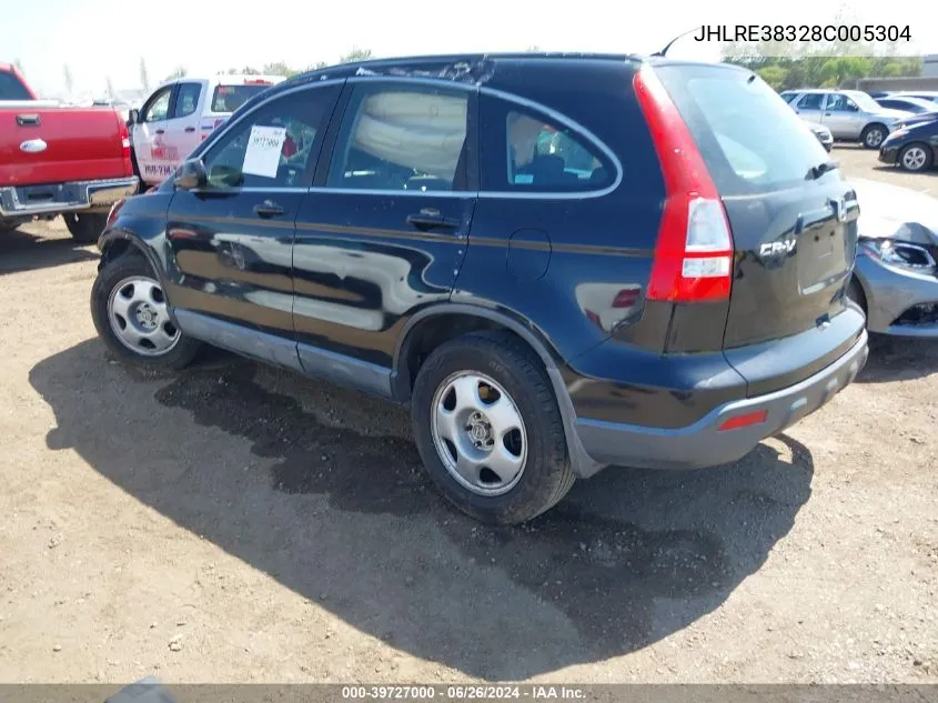 JHLRE38328C005304 2008 Honda Cr-V Lx