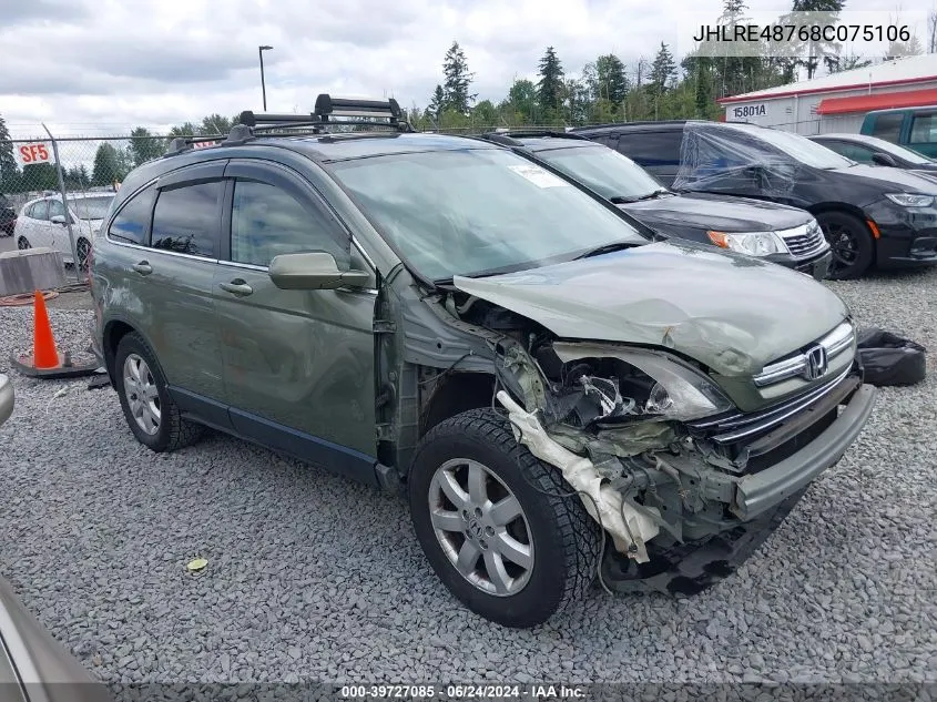 JHLRE48768C075106 2008 Honda Cr-V Ex-L