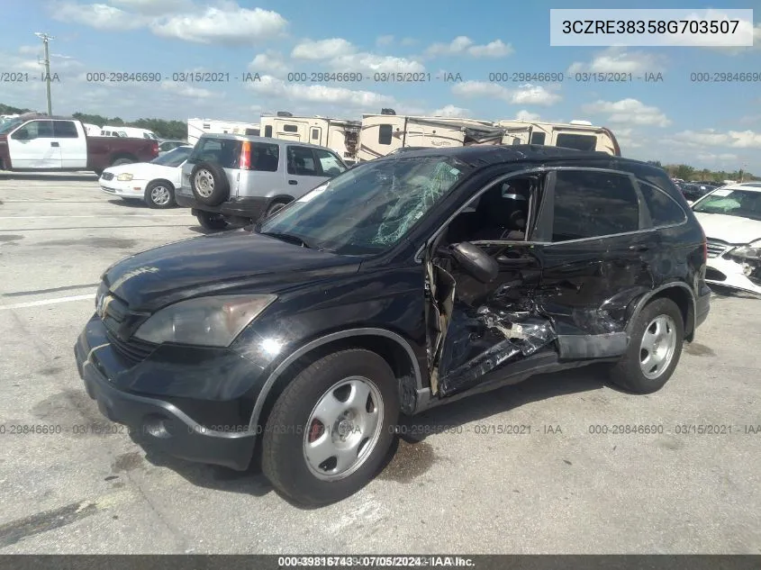 3CZRE38358G703507 2008 Honda Cr-V Lx