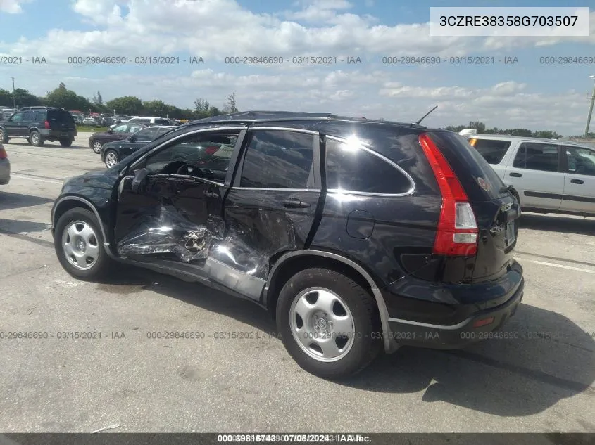 3CZRE38358G703507 2008 Honda Cr-V Lx