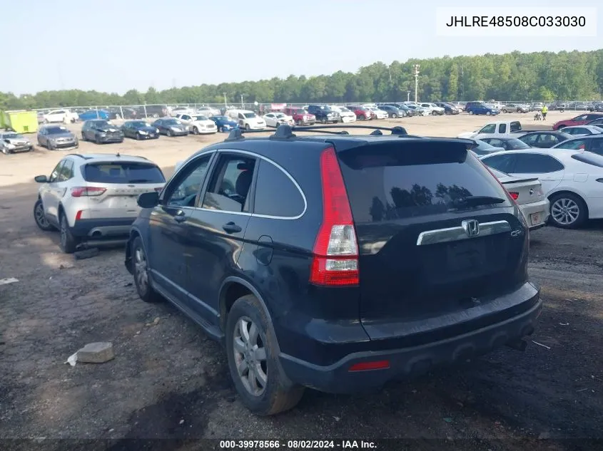 JHLRE48508C033030 2008 Honda Cr-V Ex