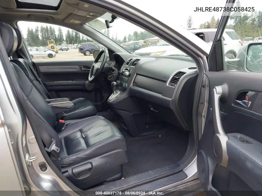 JHLRE48738C058425 2008 Honda Cr-V Ex-L