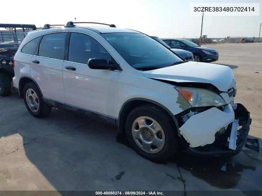 3CZRE38348G702414 2008 Honda Cr-V Lx