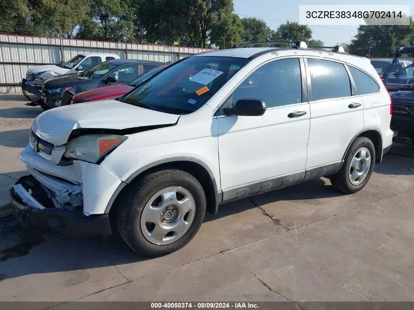 3CZRE38348G702414 2008 Honda Cr-V Lx