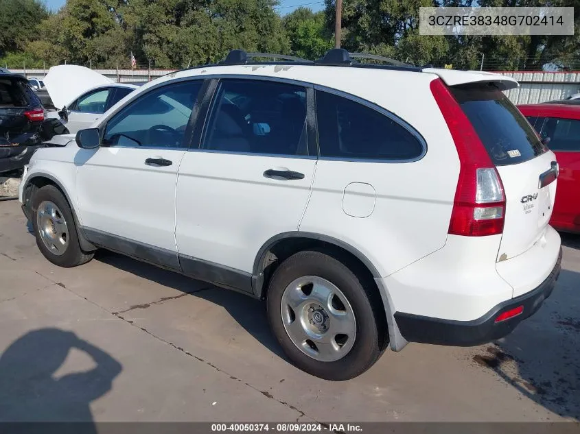 3CZRE38348G702414 2008 Honda Cr-V Lx