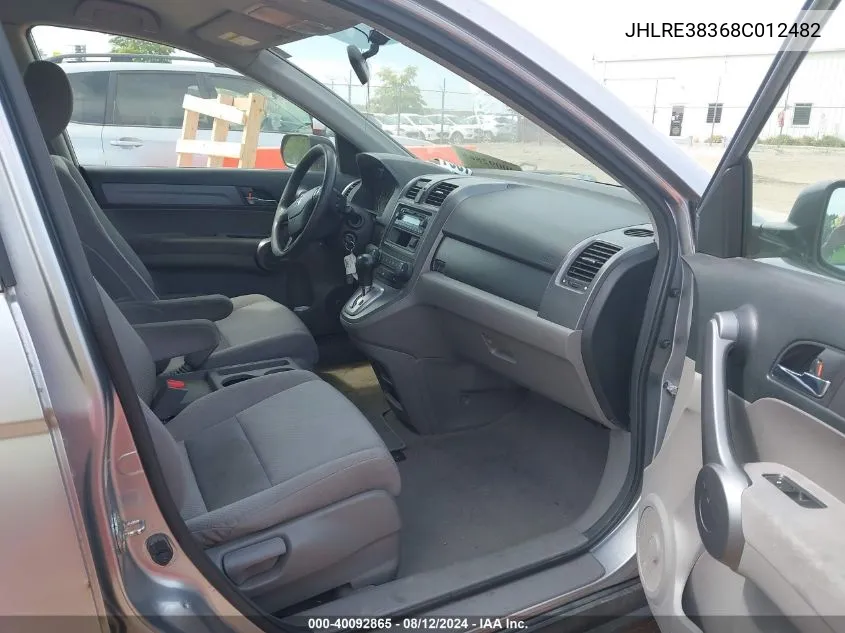 JHLRE38368C012482 2008 Honda Cr-V Lx