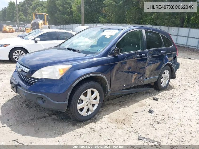 JHLRE487X8C062049 2008 Honda Cr-V Ex-L