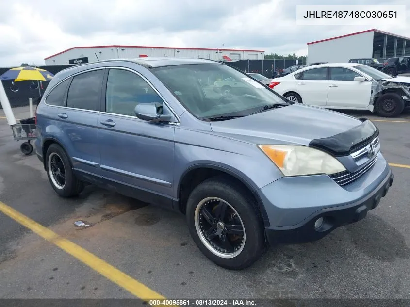 JHLRE48748C030651 2008 Honda Cr-V Ex-L