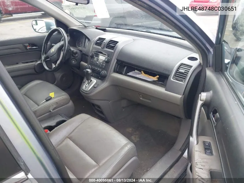 JHLRE48748C030651 2008 Honda Cr-V Ex-L