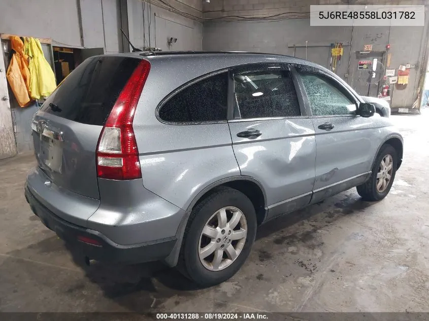 5J6RE48558L031782 2008 Honda Cr-V Ex