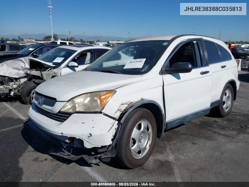 JHLRE38388C035813 2008 Honda Cr-V Lx