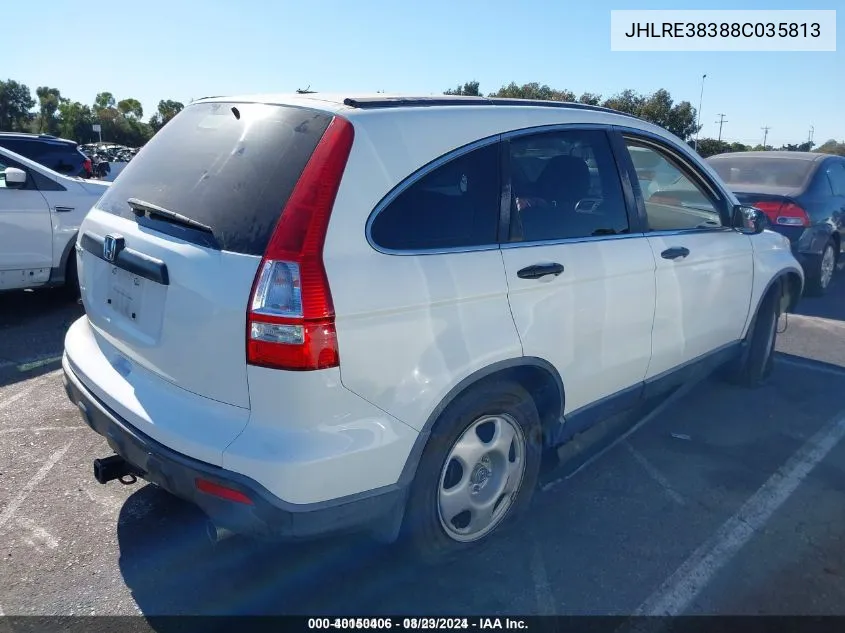 JHLRE38388C035813 2008 Honda Cr-V Lx