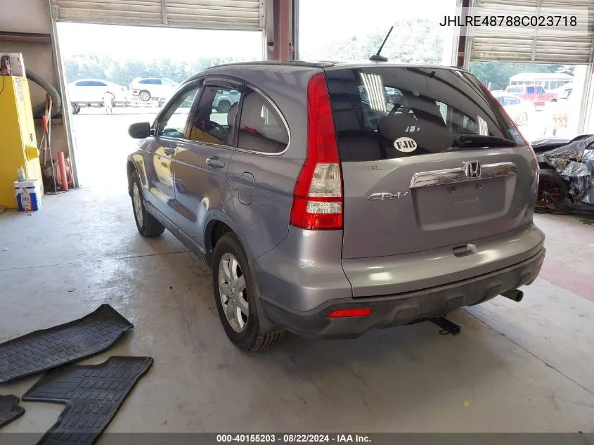 JHLRE48788C023718 2008 Honda Cr-V Ex-L