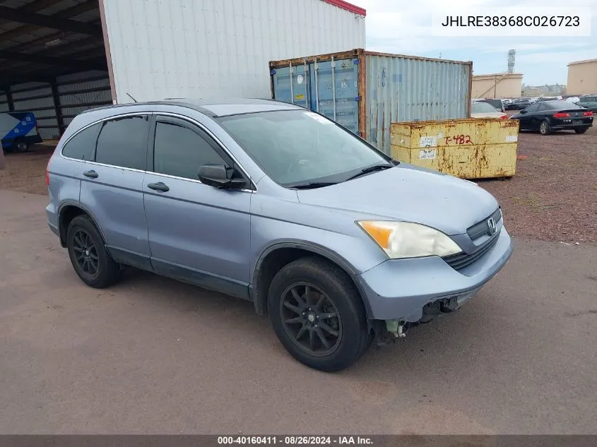 JHLRE38368C026723 2008 Honda Cr-V Lx