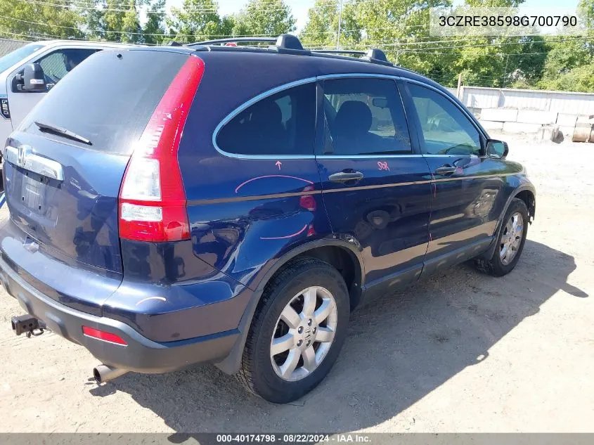 3CZRE38598G700790 2008 Honda Cr-V Ex