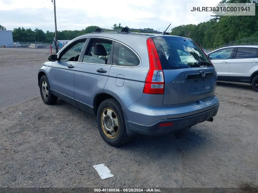 JHLRE38318C001941 2008 Honda Cr-V Lx