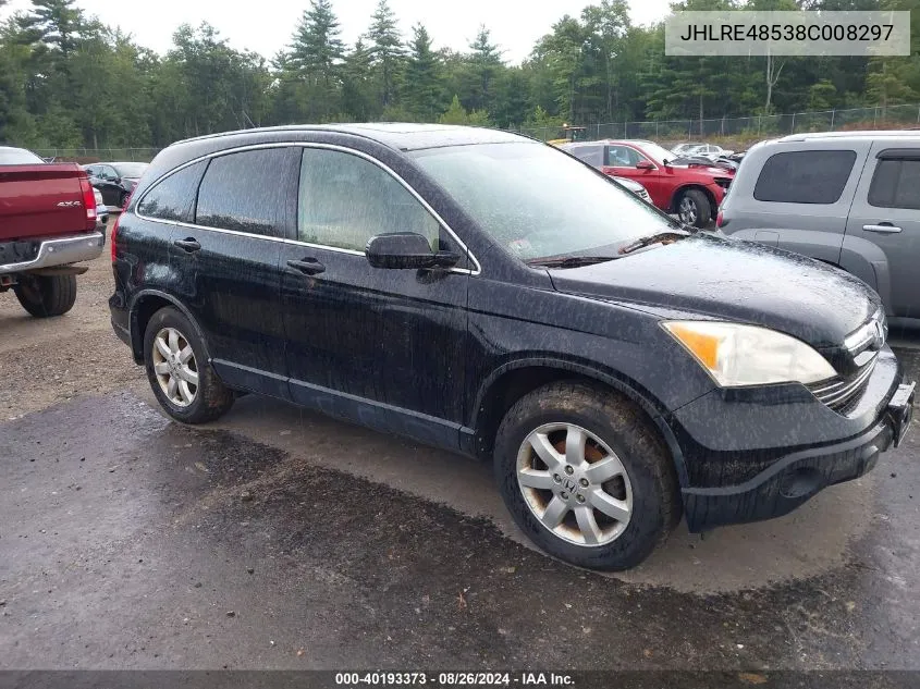 JHLRE48538C008297 2008 Honda Cr-V Ex