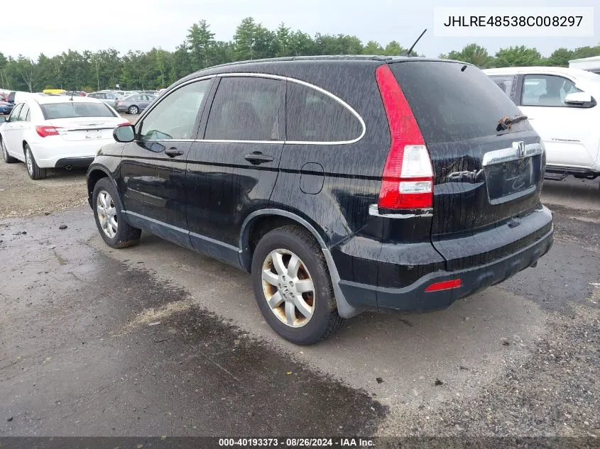 JHLRE48538C008297 2008 Honda Cr-V Ex