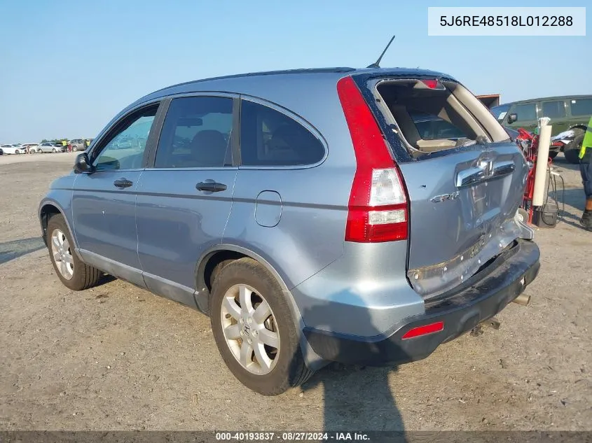 5J6RE48518L012288 2008 Honda Cr-V Ex