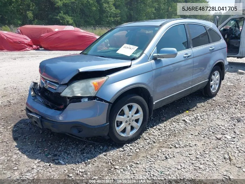 5J6RE48728L041705 2008 Honda Cr-V Ex-L