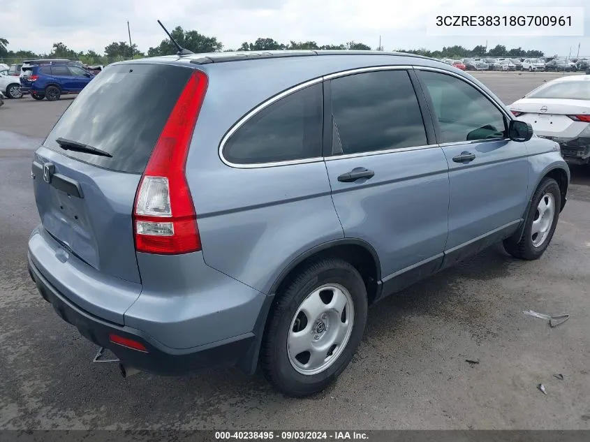 3CZRE38318G700961 2008 Honda Cr-V Lx