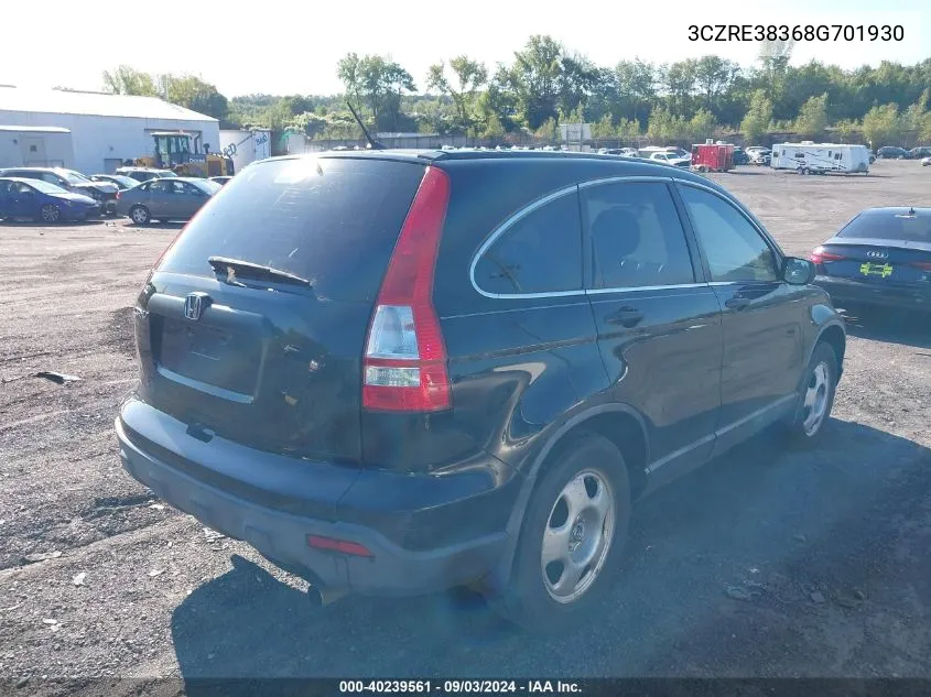 3CZRE38368G701930 2008 Honda Cr-V Lx