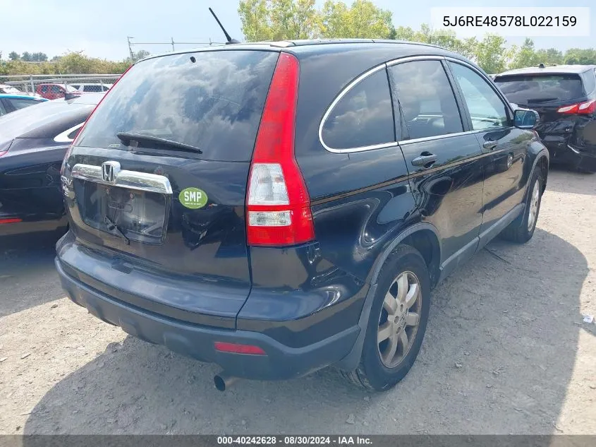 5J6RE48578L022159 2008 Honda Cr-V Ex