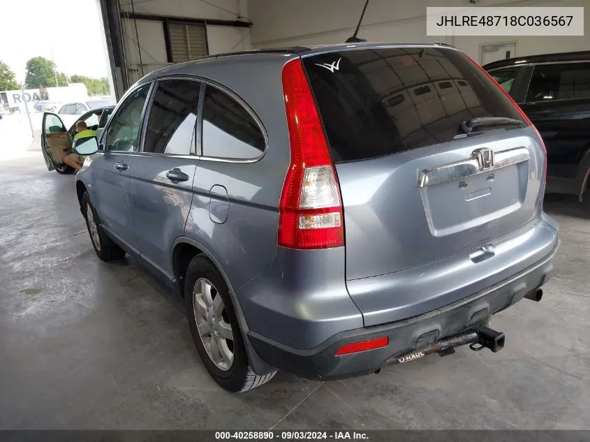 JHLRE48718C036567 2008 Honda Cr-V Ex-L