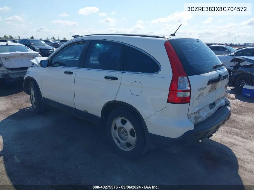 3CZRE383X8G704572 2008 Honda Cr-V Lx