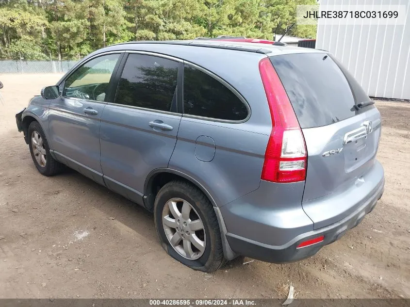 JHLRE38718C031699 2008 Honda Cr-V Ex-L