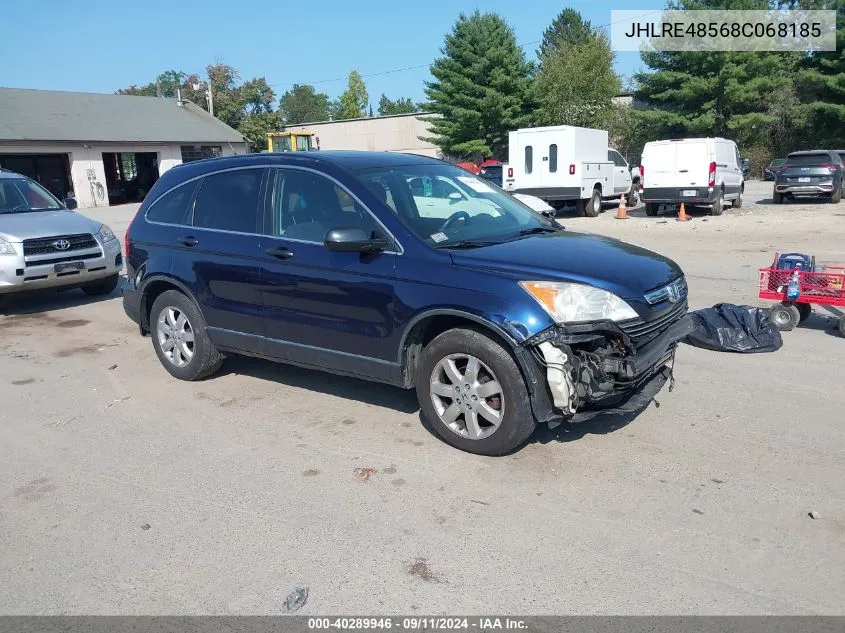 2008 Honda Cr-V Ex VIN: JHLRE48568C068185 Lot: 40289946