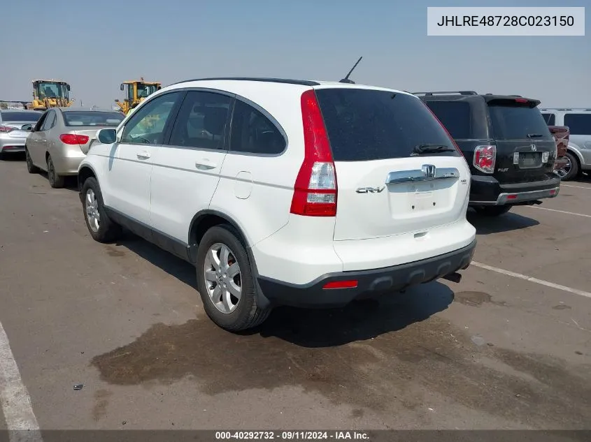 JHLRE48728C023150 2008 Honda Cr-V Exl