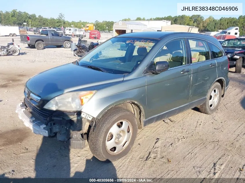 JHLRE38348C046906 2008 Honda Cr-V Lx