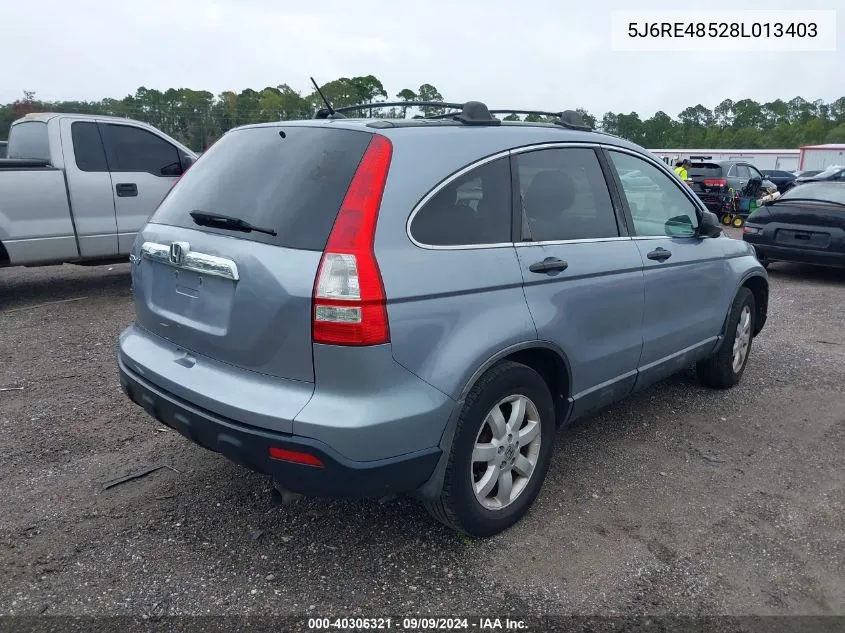 5J6RE48528L013403 2008 Honda Cr-V Ex