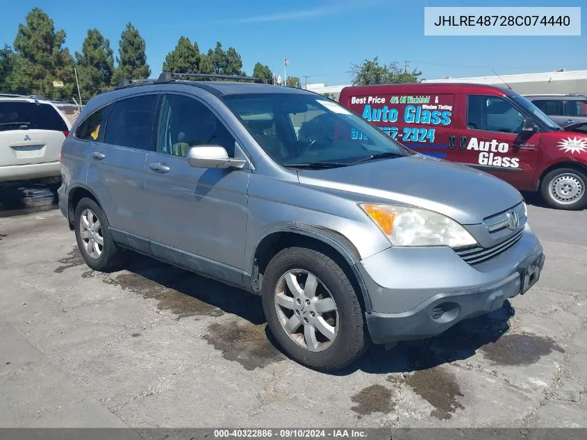 JHLRE48728C074440 2008 Honda Cr-V Ex-L