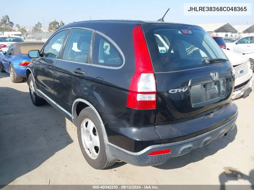 JHLRE38368C048365 2008 Honda Cr-V Lx