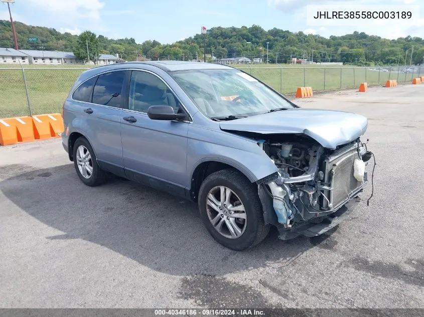 JHLRE38558C003189 2008 Honda Cr-V Ex