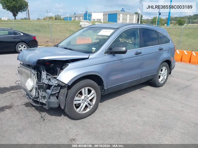 JHLRE38558C003189 2008 Honda Cr-V Ex