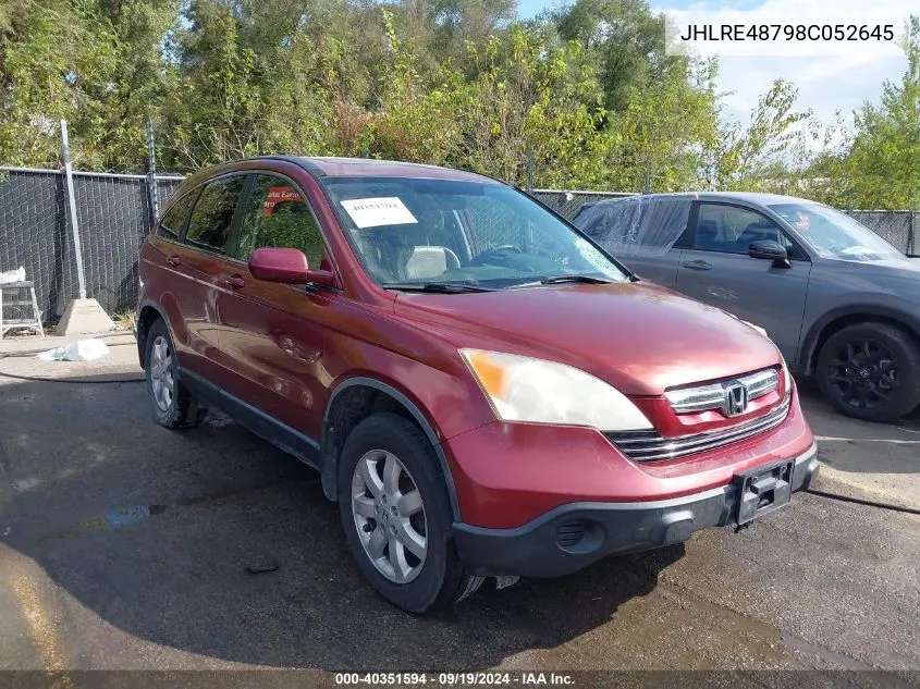 JHLRE48798C052645 2008 Honda Cr-V Ex-L