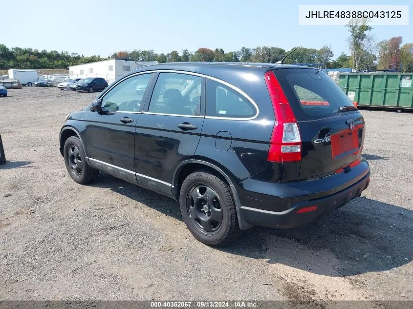 JHLRE48388C043125 2008 Honda Cr-V Lx