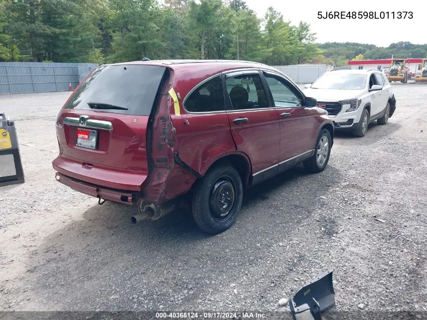 5J6RE48598L011373 2008 Honda Cr-V Ex