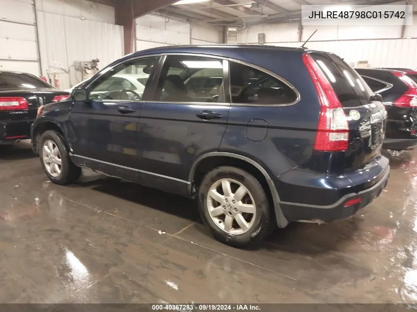 JHLRE48798C015742 2008 Honda Cr-V Ex-L