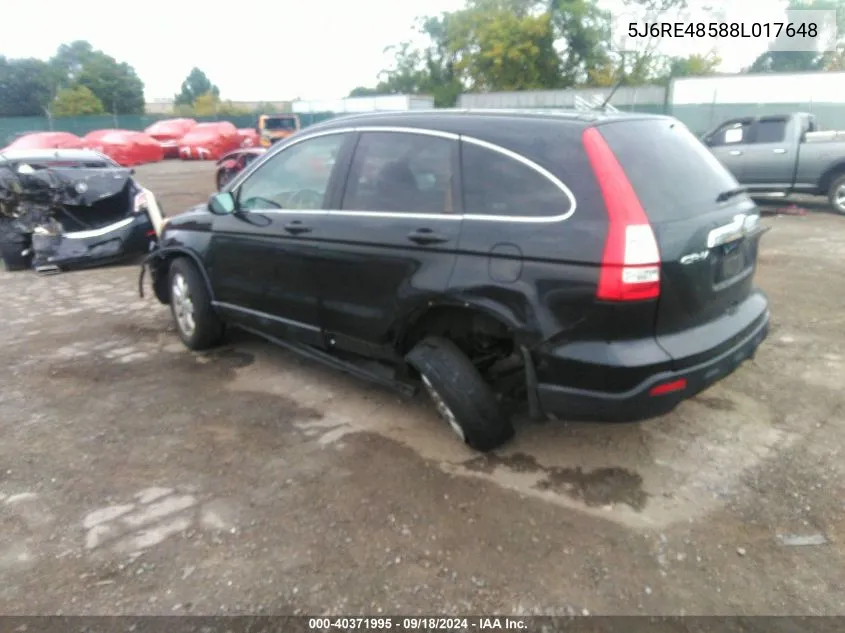 5J6RE48588L017648 2008 Honda Cr-V Ex