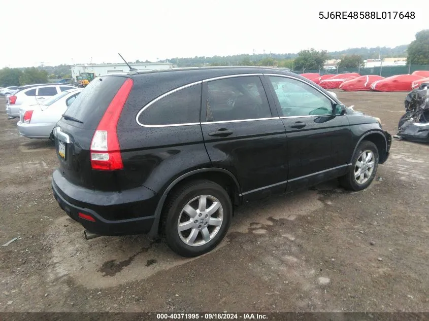 5J6RE48588L017648 2008 Honda Cr-V Ex